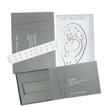 Vie Healing Happy 24k Gold Acupressure Ear Seeds for Wellness and Beauty