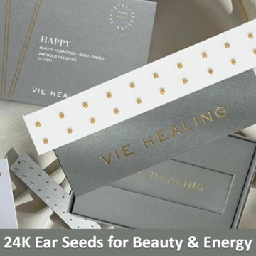 Vie Healing 24k Gold Acupressure Ear Seeds for Wellness
