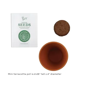 BUZZY Seeds Mini Grow Pots for Gardening Fun and Joyful Gifts