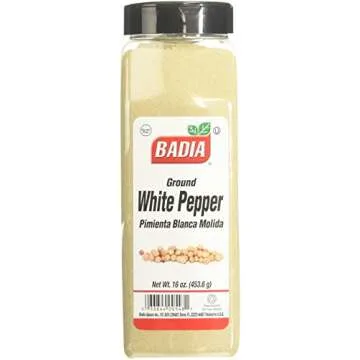 Badia Spices Inc White Pepper Ground 16-Ounce - Flavor Enhancer for Cooking