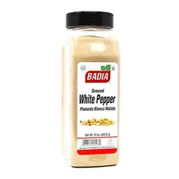 Badia White Pepper Ground 16-Ounce Spice for Cooking