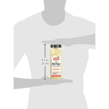 Badia White Pepper Ground 16-Ounce Spice for Cooking