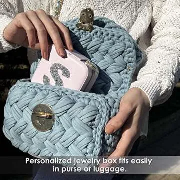 Elegant Personalized Jewelry Box for Travel and Gifts