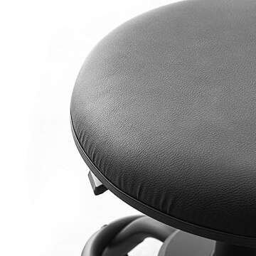 Koda Adjustable Cushioned Shop Stool for Garage & Workspace