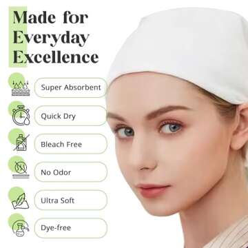 DAVELEN Disposable Large Luxury Towels (50-Count) Spa and Salon Quality Softness for Guests, Clients...