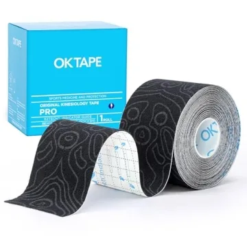 OK TAPE PRO Kinesiology Tape, 2inch x Long Roll 16ft Free Cut Tape, Elastic Athletic Tape Therapeuti...