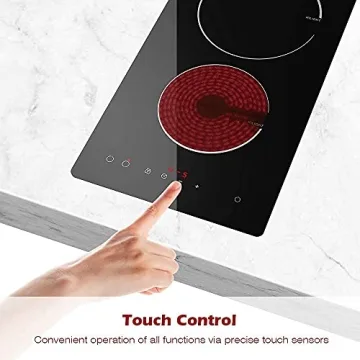 GIONIEN 2 Burner 12" Electric Cooktop for Compact Spaces