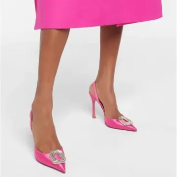 Vertundy Rhinestone Slingback Pumps for Elegant Events