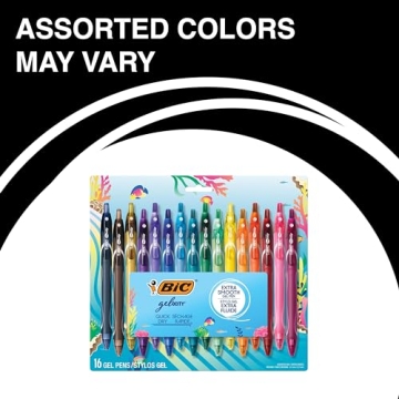 BIC Gelocity Quick Dry Gel Pens - Colorful & Smooth Writing