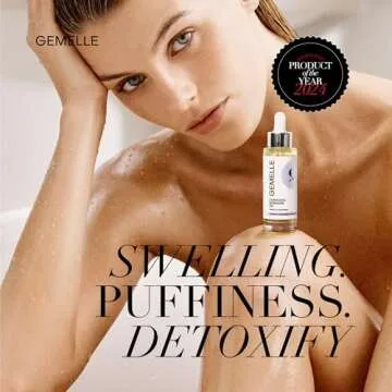 GEMELLE Lymphatic Massage Oil | 6X Award Winner | Detox Rituals, Beauty, Puffiness & Swelling | Arni...