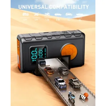 Jump Starter with Air Compressor for 12V Vehicles