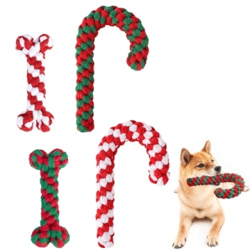 SCENEREAL Christmas Dog Toys - 4 Pack for Dogs