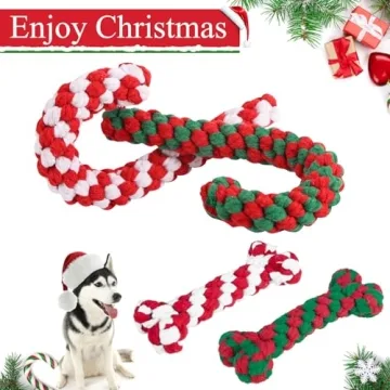 SCENEREAL Christmas Dog Toys - 4 Pack for Dogs