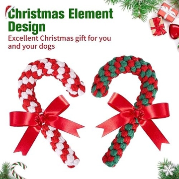 SCENEREAL Christmas Dog Toys - 4 Pack for Dogs