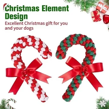 SCENEREAL Christmas Dog Toys - 4 Pack for Dogs