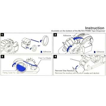 MoTEX Heat Tape Dispenser Sublimation – 1” & 3” Core Multiple Roll Pre-Cut Heat Tape Dispenser, Heat Resistant Sublimation for Heat Press & Mug Press Machine (Black, Tapes not included)