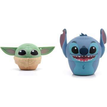 Bitty Boomers Mini Bluetooth Speakers: Grogu & Stitch
