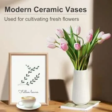 Stylish White Ceramic Vase for Modern Decor