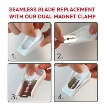 KneadAce Upgraded Extractable & Magnetic Bread Lame Dough Scoring Tool - Professional Sourdough scoring tool for Sourdough Bread baking & Bread Making Tools - Scoring Patterns booklet & 5 Razor Blades