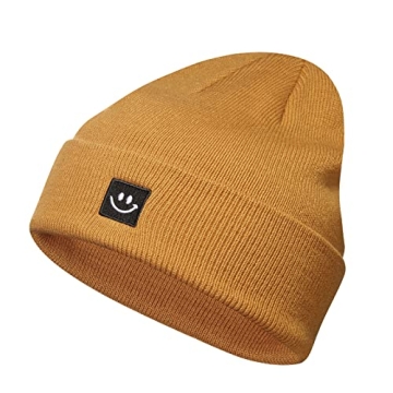 Paladoo Black/Camel Beanie Hat 2Pack Warm Stylish Gift