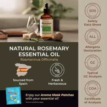 Rosemary Essential Oil 4 Fl Oz - Pure Natural Gya Labs