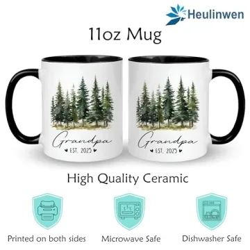 Grandparents 2025 Mug Set - Baby Announcement Gifts