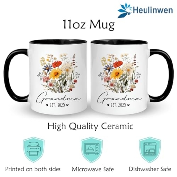 Grandparents 2025 Mug Set - Baby Announcement Gifts