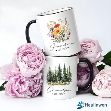 Grandparents 2025 Mug Set - Baby Announcement Gifts