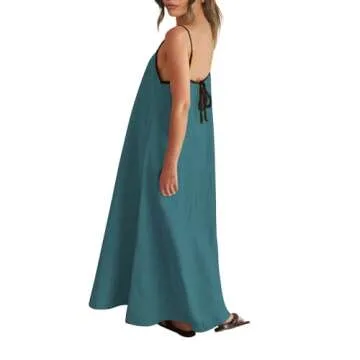 Shy Velvet Summer Linen Maxi Dress - Stylish Comfort