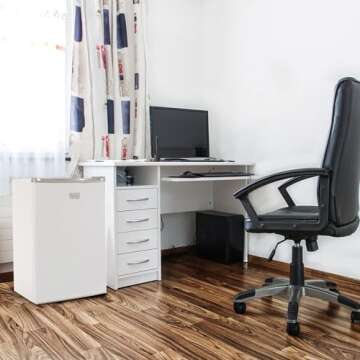 BLACK+DECKER BCRK25W Compact Mini Fridge Stylish & Efficient