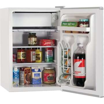 BLACK+DECKER BCRK25W Compact Mini Fridge Stylish & Efficient