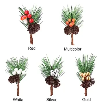 Artificial Christmas Picks for Festive DIY Decor