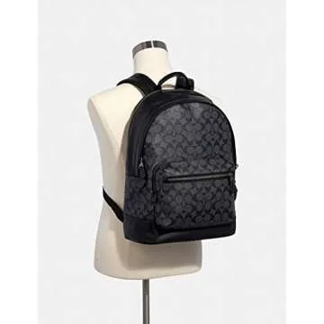 Stylish Coach West Backpack in Signature Canvas