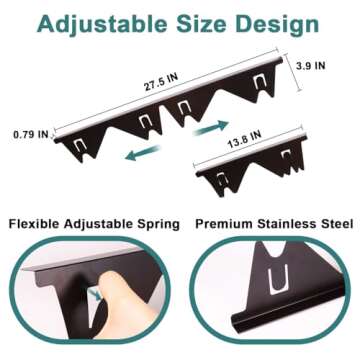 FLSEPAMB Stove Gap Covers Stainless Steel, Stove Counter Gap Cover Heat Resistant & Easy to Clean St...