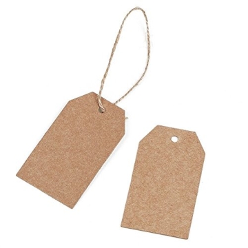 Durable Kraft Gift Tags with Twine - Perfect for Any Occasion