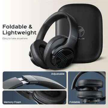 TREBLAB Z2 Active Noise Cancelling Headphones for Gym