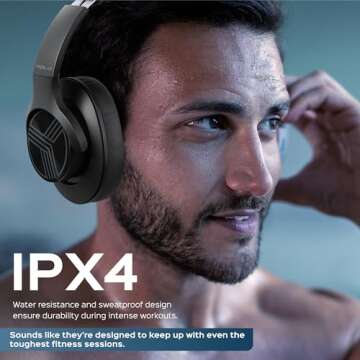 TREBLAB Z2 Active Noise Cancelling Headphones for Gym