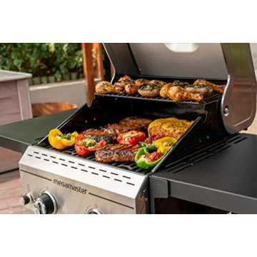 Megamaster 2-Burner Propane Grill Portable Outdoor Cooking