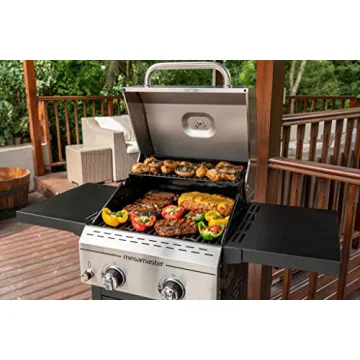 Megamaster 2-Burner Propane Grill Portable Outdoor Cooking