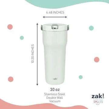 Zak Designs Sutton Travel Tumbler for On the Go