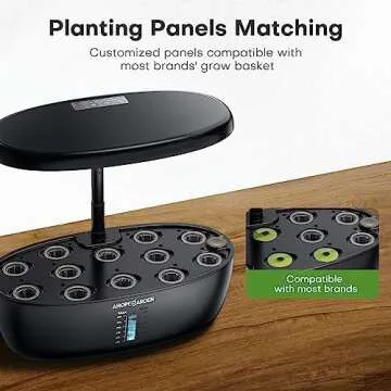 Ahopegarden Indoor Garden Hydroponics Growing System: 12 Pods Plant Germination Kit Garden Kit Growt...