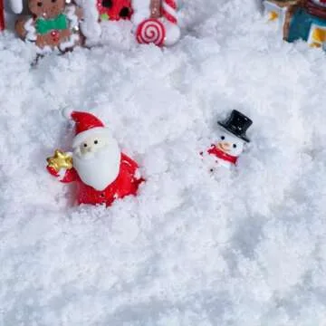 RGQSUN 19 Ounces Instant Snow Powder Artificial Instant Snow,Fluffy Fake Snow Decoration Snow Sensory Play for Cloud Slime,Snowball Fights,Christmas Decor,DIY,Crafts,Photography