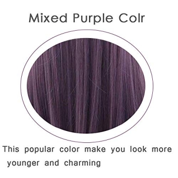 Realistic Purple Long Synthetic Lace Front Wigs for Women 24 Inch