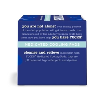TUCKS Medicated Cooling Pads Witch Hazel Relief 100 Count