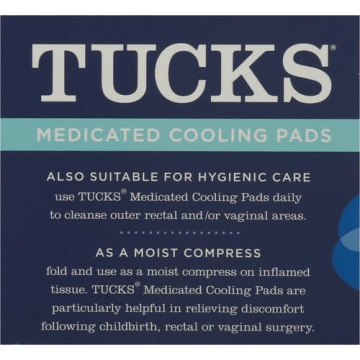 TUCKS Medicated Cooling Pads Witch Hazel Relief 100 Count
