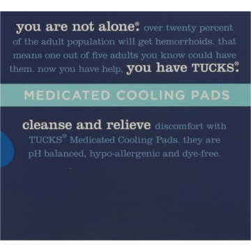 TUCKS Medicated Cooling Pads Witch Hazel Relief 100 Count