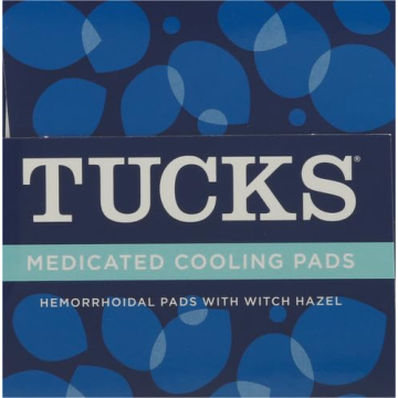 TUCKS Medicated Cooling Pads Witch Hazel Relief 100 Count