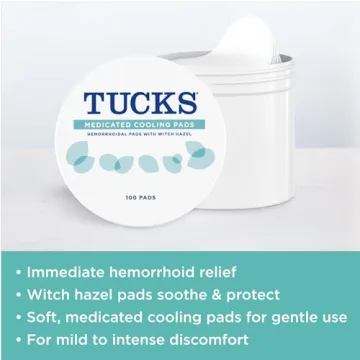 TUCKS Medicated Cooling Pads Witch Hazel Relief 100 Count