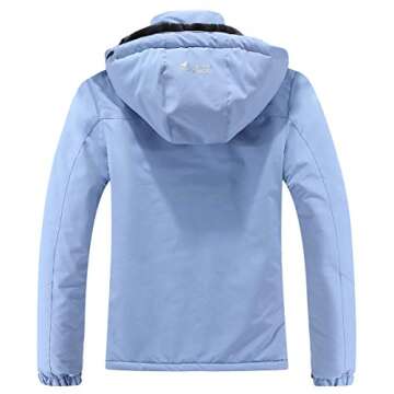 MOERDENG Women's Waterproof Ski Jacket - Warm & Stylish Outdoor Coat