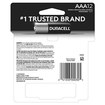 Duracell - CopperTop AAA Alkaline Batteries - long lasting, all-purpose Triple A battery for househo...